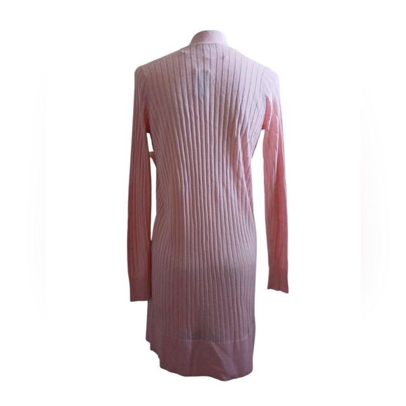 LOFT Lightweight Cardigan Women's Light Pink Open Front Long Sleeve XXSP - Picture 2 of 8